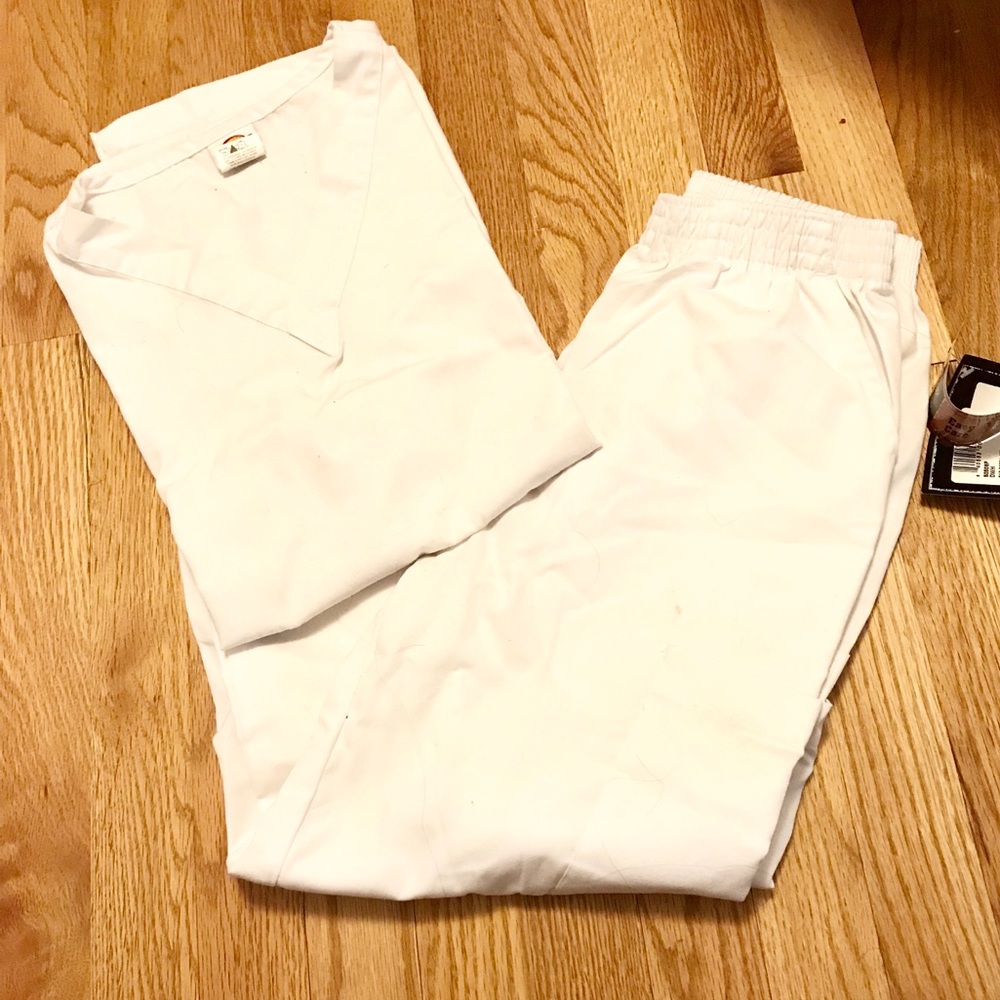 XS petite white scrubs